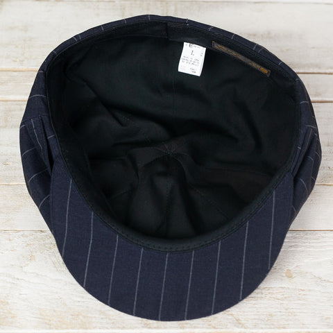 Pencil Stripe Fancy Golf Cap Navy