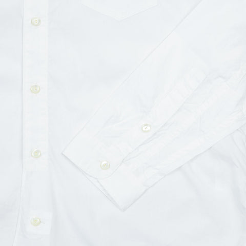 Band Collar Immigrant Shirt White