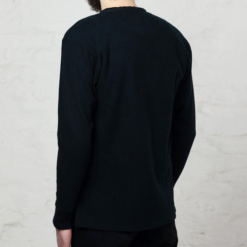 Henley Neck Amish Under Wear Black