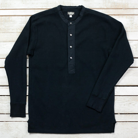 Henley Neck Amish Under Wear Black