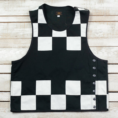 Paraffin Weather Race Truck Vest Kariert