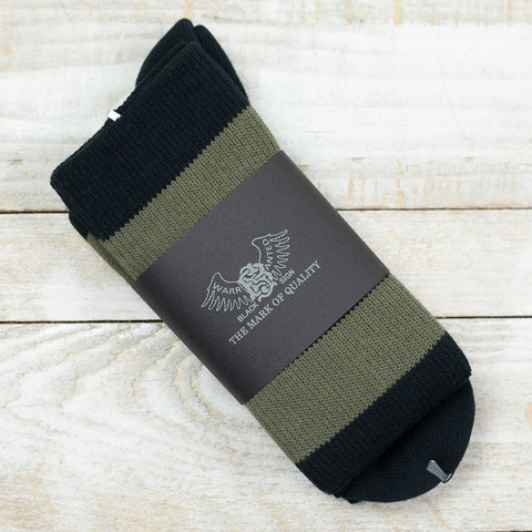 Wide Border BS Fit Boot Socks Grün