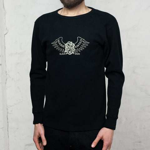 Wing Crew Neck Amish Under Wear Black