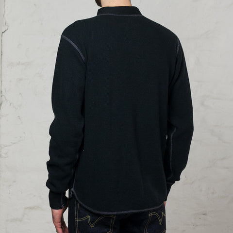 Thermal Henley L/S Black