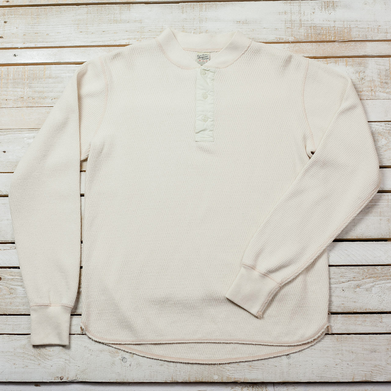 BR68130 Thermal Henley L/S Natural