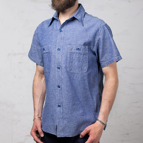 Chambray Work Shirt Kurzarm