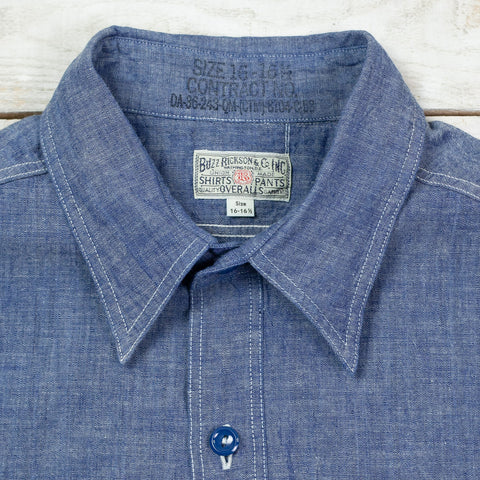 Chambray Work Shirt Kurzarm