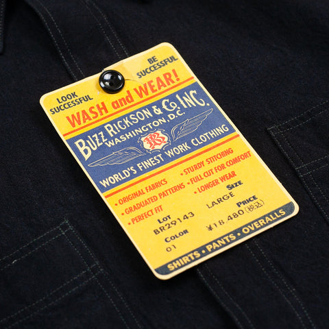 William Gibson Chambray Work Shirt Black