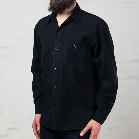 William Gibson Chambray Work Shirt Black