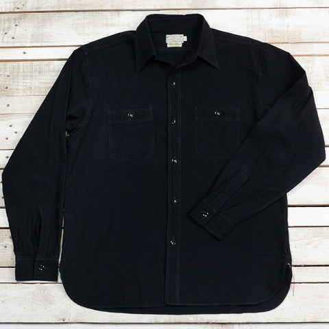 William Gibson Chambray Work Shirt Black