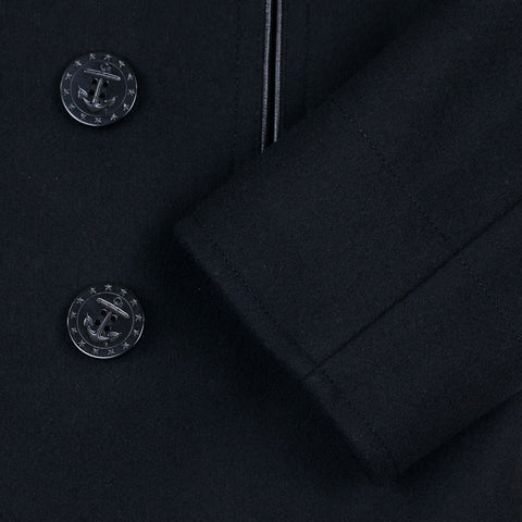 William Gibson U.S. Navy Pea Coat Black