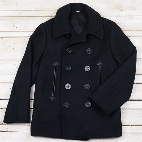 William Gibson U.S. Navy Pea Coat Black