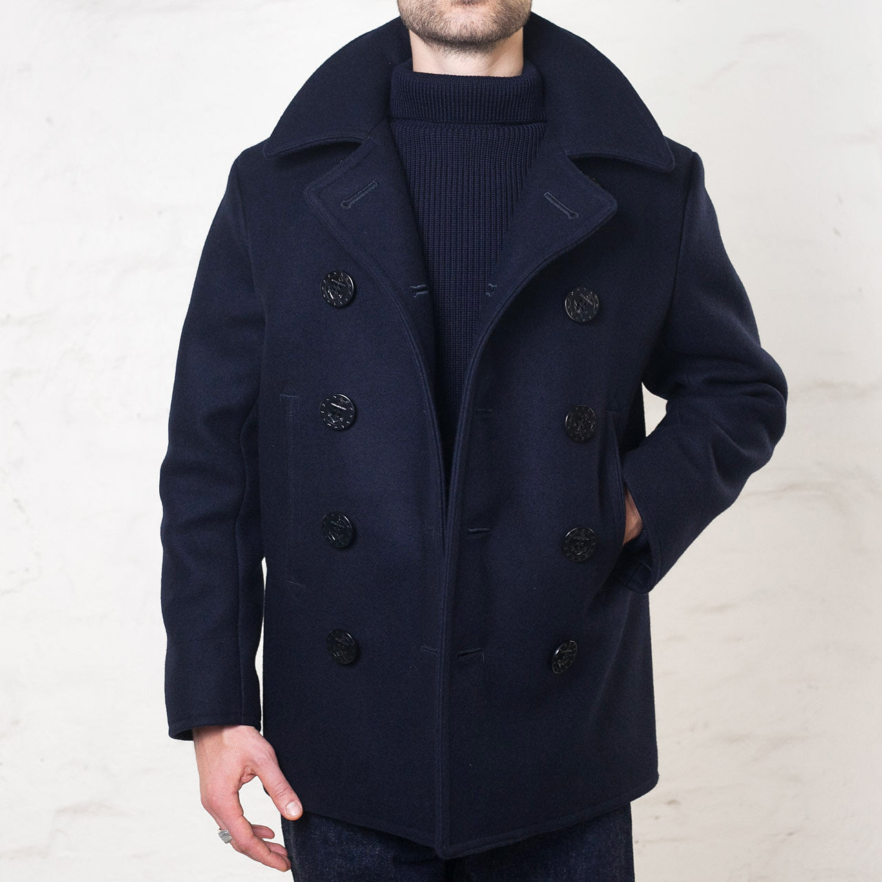 BR11554 US Navy Pea-Coat Navy