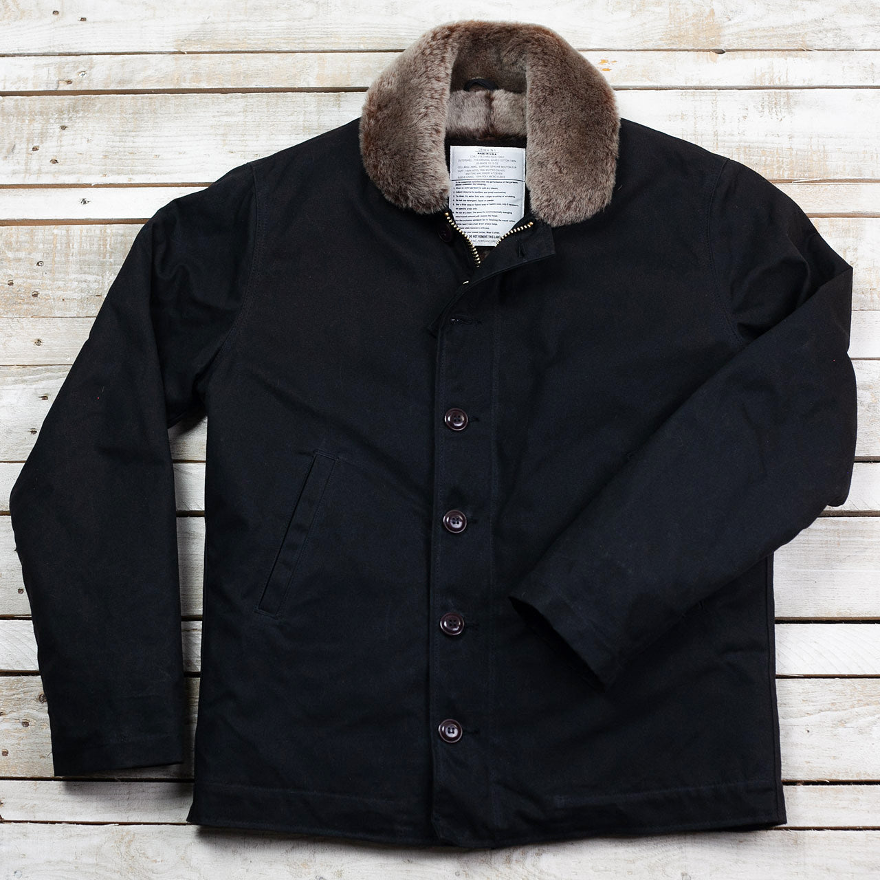 Dehen 1920 N-1 Deck Jacket Black Kodiak