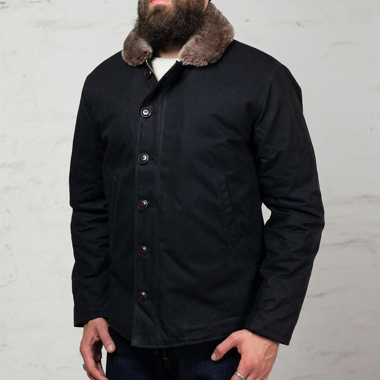 N-1 Deck Jacket Black Kodiak