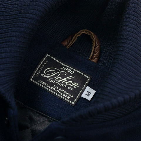 Varsity Jacke Dark Navy / Luggage