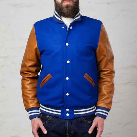 Varsity Jacke Royal / Rust