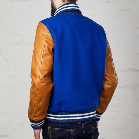 Varsity Jacke Royal / Rust