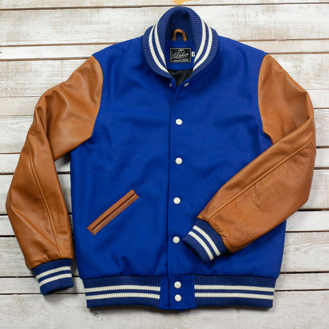 Varsity Jacke Royal / Rust