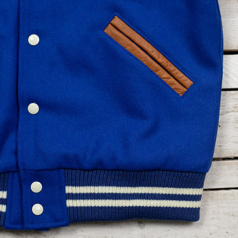 Varsity Jacke Royal / Rust