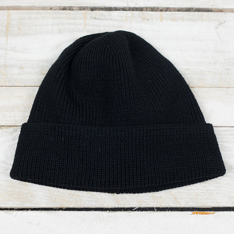 Wool Knit Watch Cap Schwarz