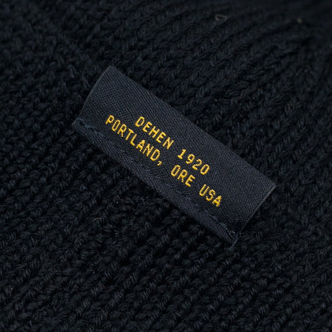 Wool Knit Watch Cap Schwarz