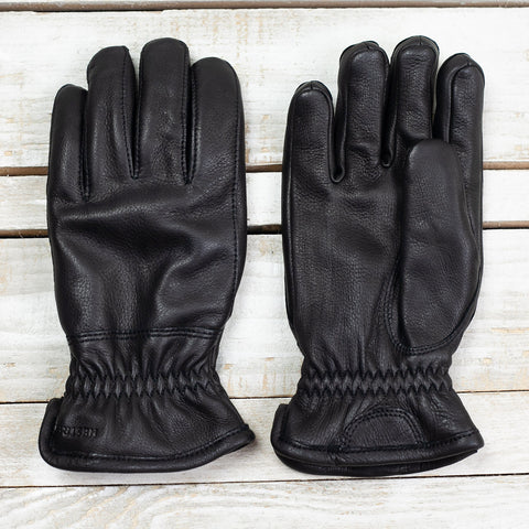 Deerskin Winter Handschuhe Schwarz