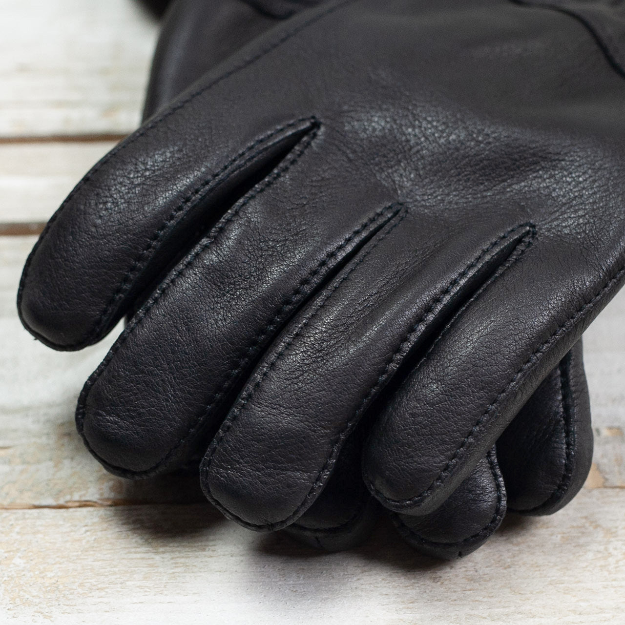 Deerskin Winter Handschuhe Schwarz