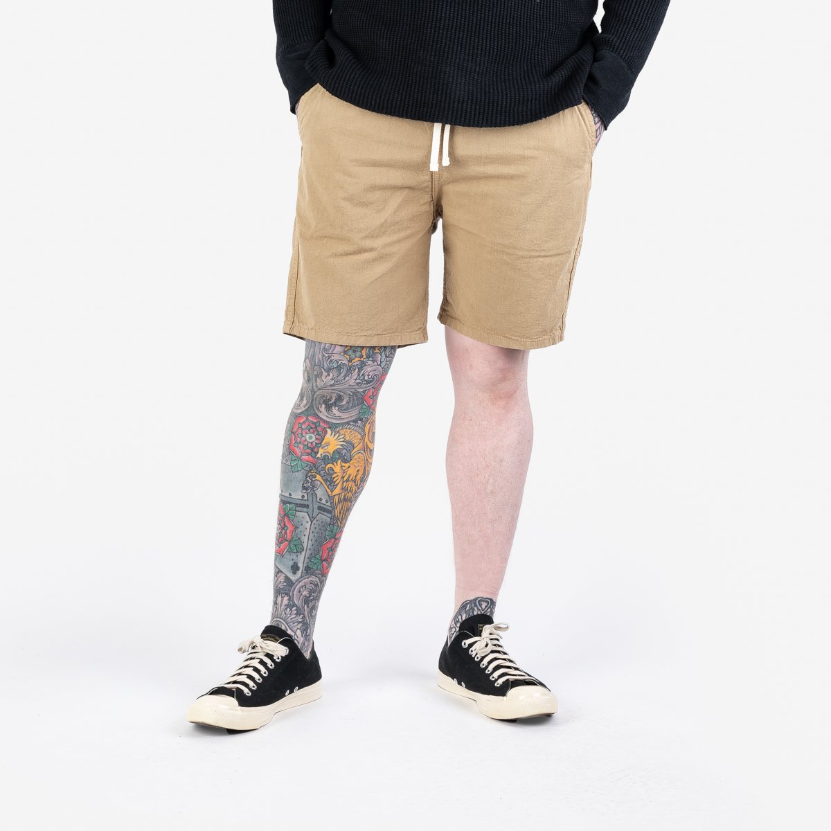 IH-729 Cotton Easy Shorts Khaki