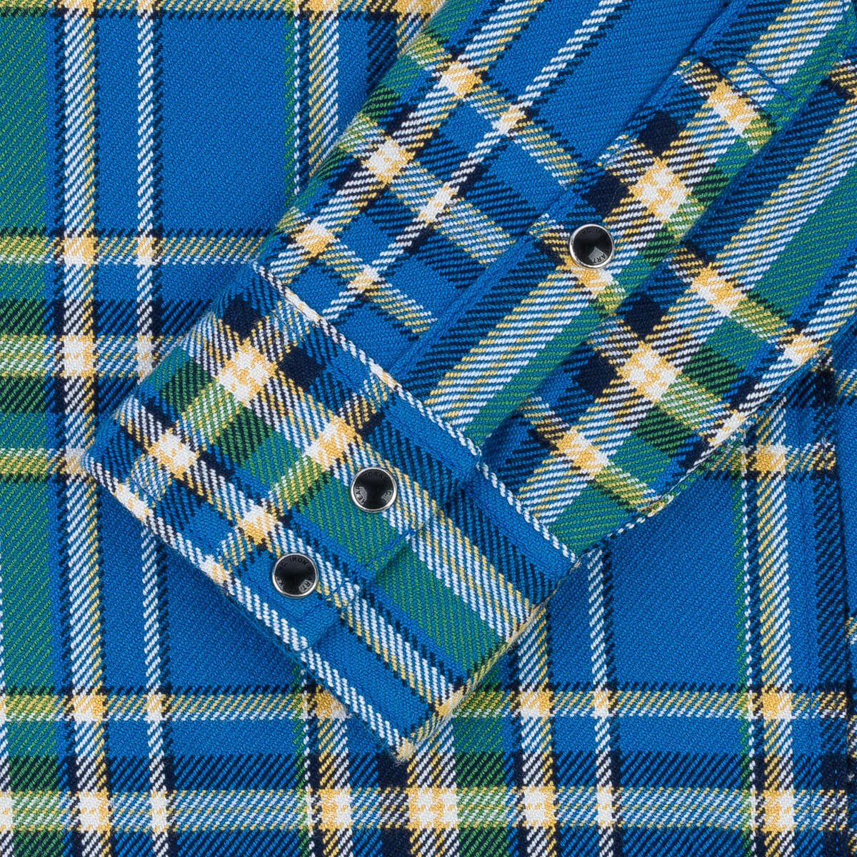 IHSH-370 Western Shirt Tartan Check Blau