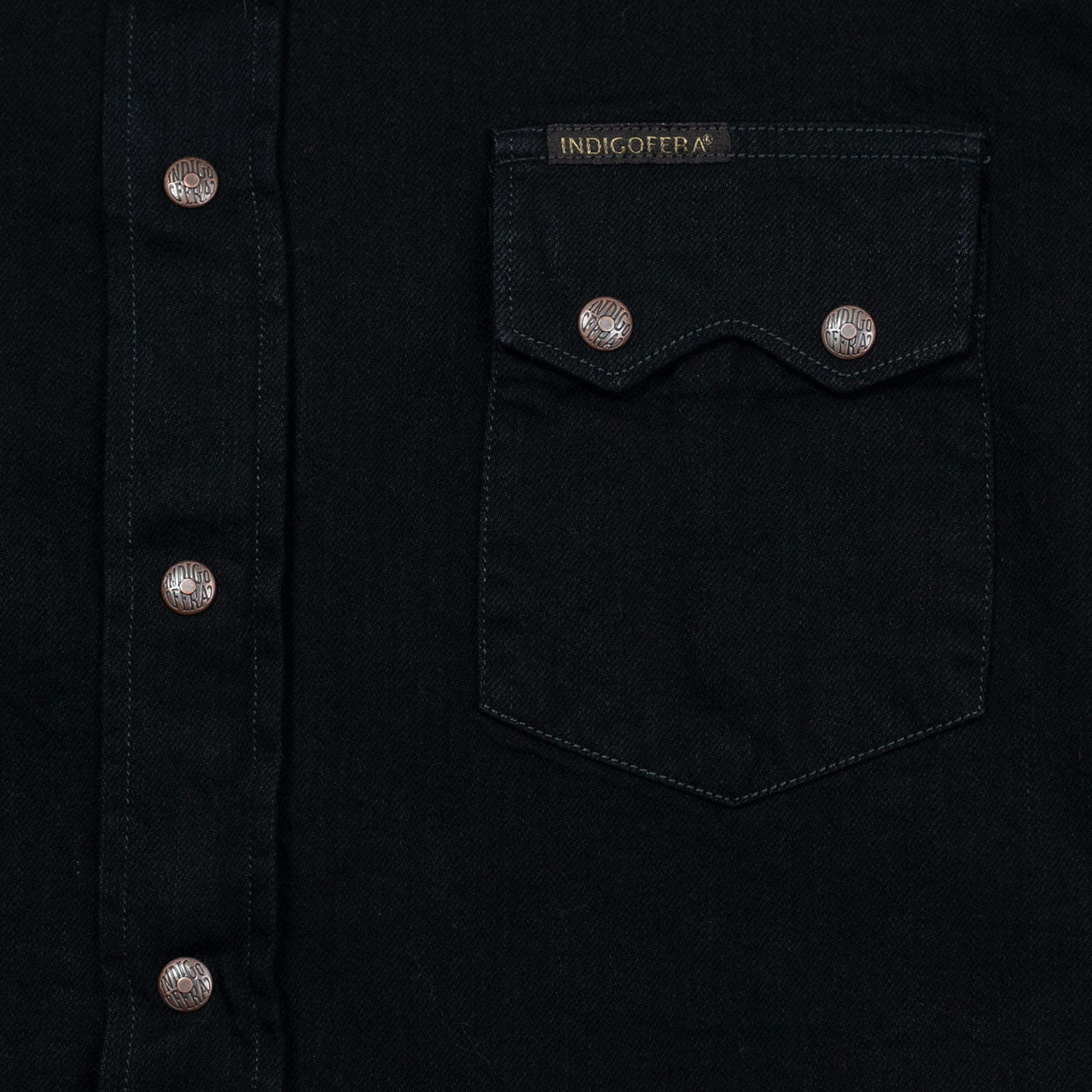 Ryman Petaca Denim Shirt Schwarz