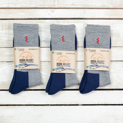 3-Pack Work Boot Socken Navy