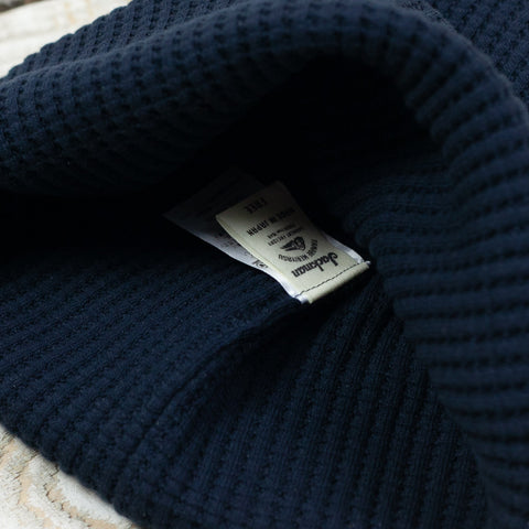 Waffle Knit Cap Dark Navy