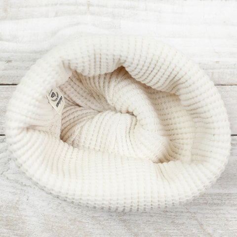 Waffle Knit Cap Ivory