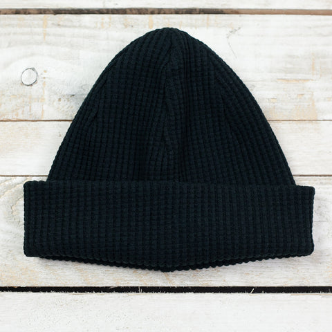 Waffle Knit Cap Schwarz