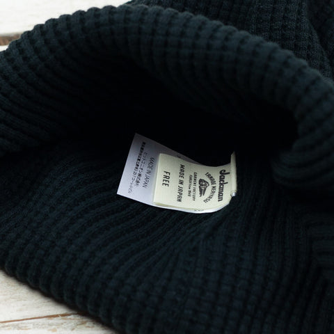 Waffle Knit Cap Schwarz