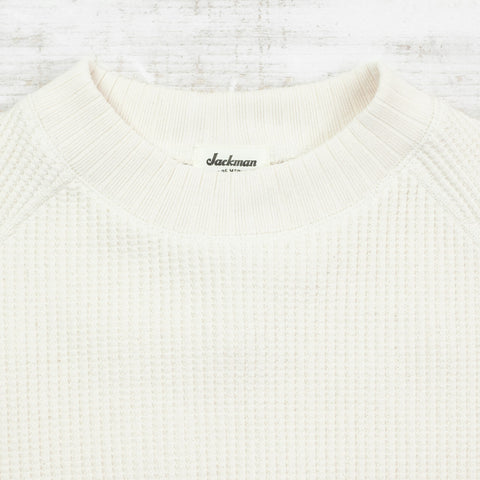 Waffle Mid-Neck Ivory