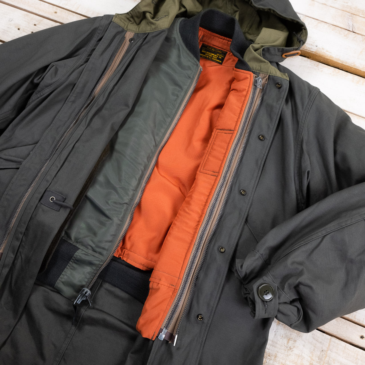 BR15333 M-51 Parka With MA-1 Liner Oliv