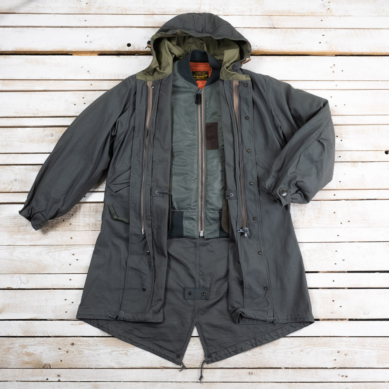 BR15333 M-51 Parka With MA-1 Liner Oliv