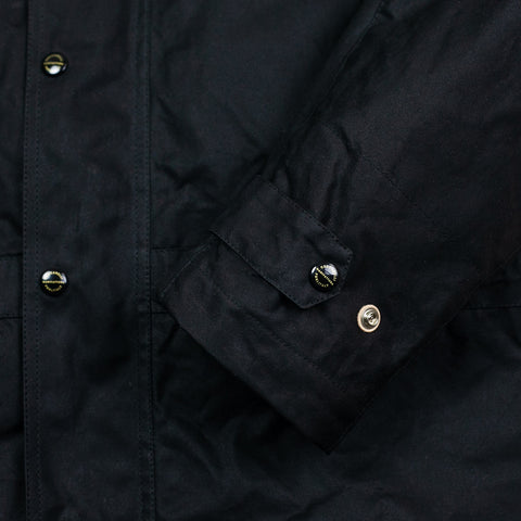 Long Mountain Jacket Schwarz Waxed