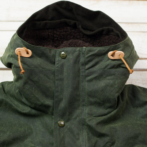 Long Mountain Jacket Dunkelgrün Waxed