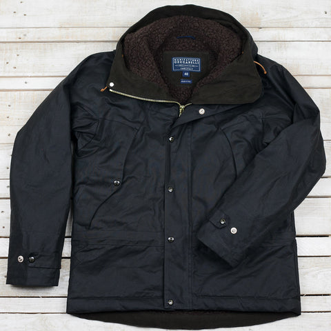 Mountain Jacket Schwarz Waxed