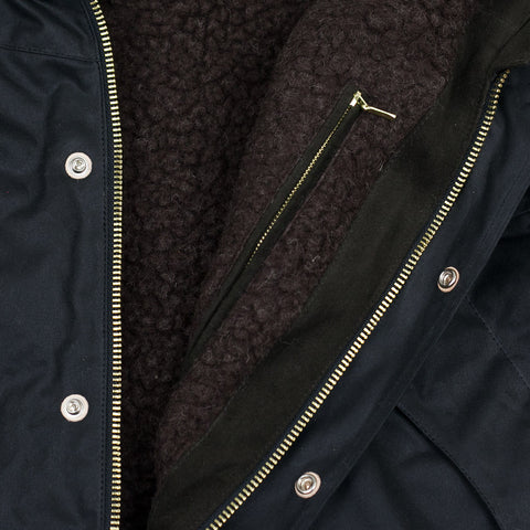 Mountain Jacket Schwarz Waxed