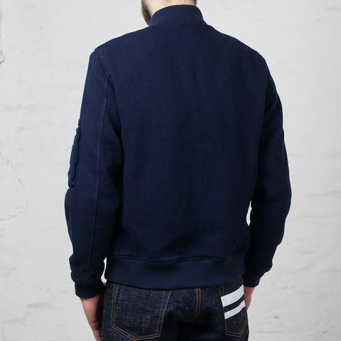 Momotaro x B&S MA-1 Indigo Dobby Jacket