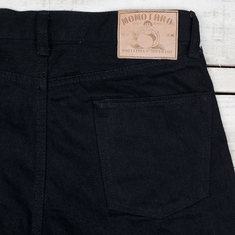 0306-B 15,7oz Black x Black Tight Tapered