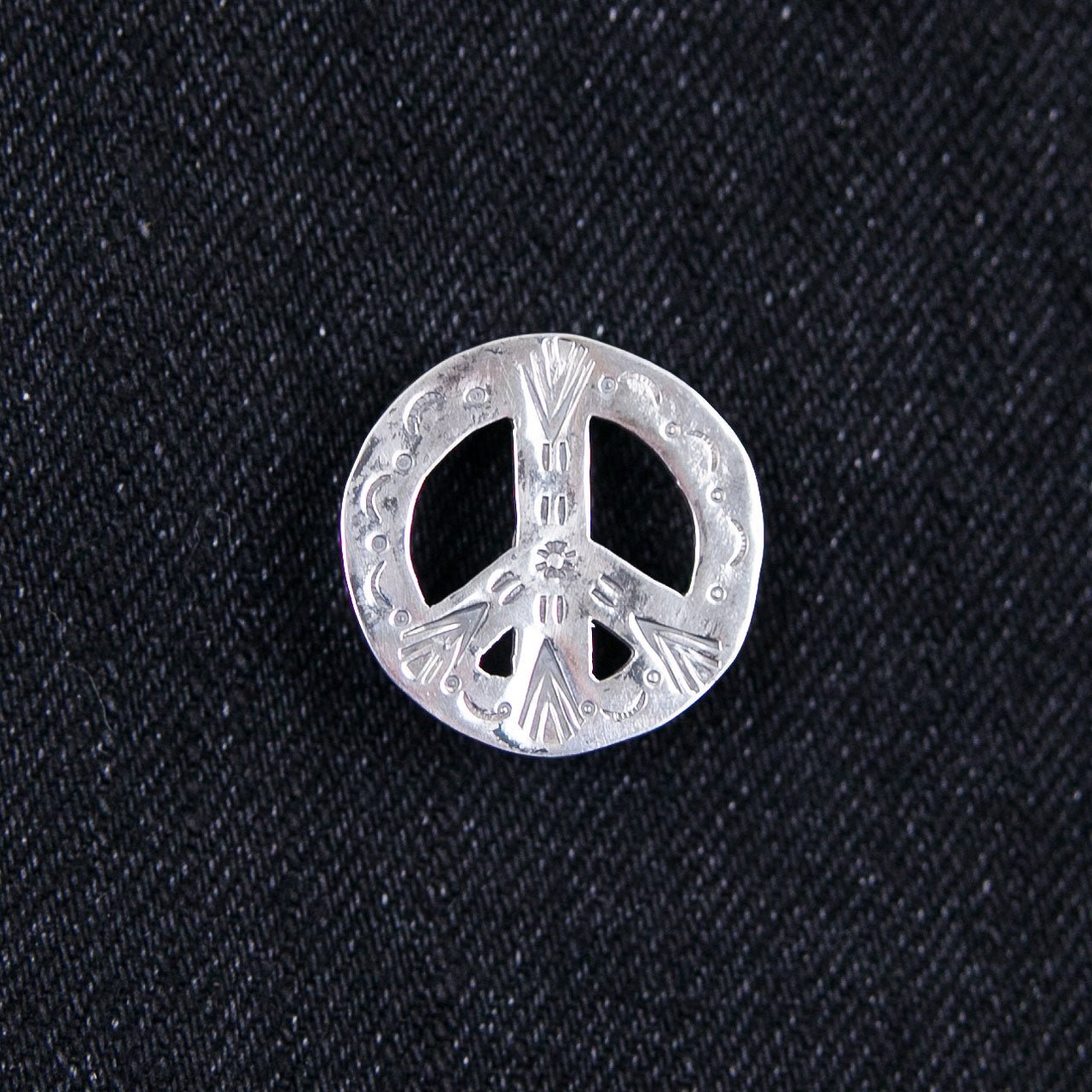 Pin "Peace Mark" Silber