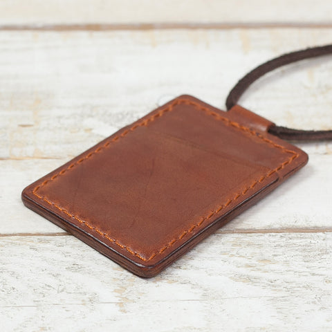 Card Neck Holder Brown