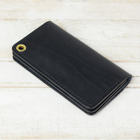 Classic biker wallet black