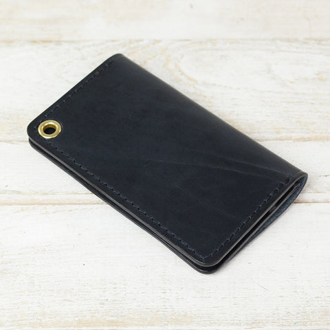 Slim biker wallet black