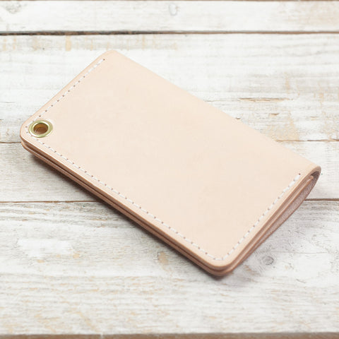 Slim biker wallet beige